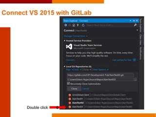 Connect VS 2015 with GitLab
6Double click
 