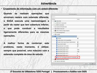 Processamento e Análise com QGIS
