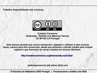 Processamento e Análise com QGIS