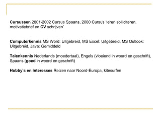 Workshop Solliciteren Wat Is Een Goed Cv November 2013