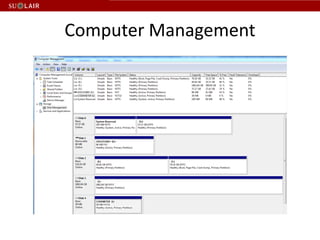 Computer Management
 