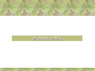 Promotion MixPromotion Mix
 