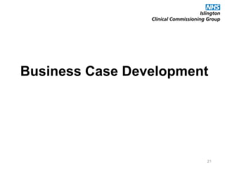 Business Case Development
21
 