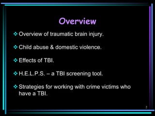 Workshop 30 Safety Planning Tbi Handout | PDF