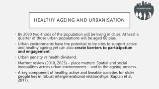 Intergenerational Age-Friendly Cities and Communities