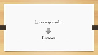 Ler e compreenderEscrever  