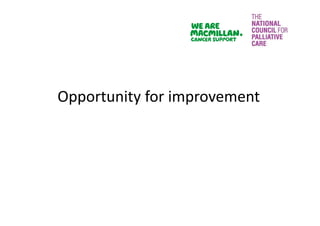 Opportunity for improvement
 