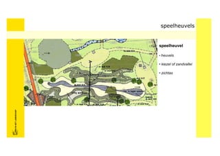 speelheuvels


                            speelheuvel

                            • heuvels

                            • kiezel of zandvallei

                            • zichtas
FRISFRIS IN HET LANDSCHAP
     IN HET LANDSCHAP
 