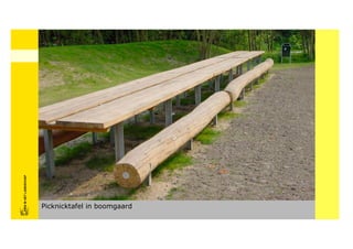 FRISFRIS IN HET LANDSCHAP
     IN HET LANDSCHAP




Picknicktafel in boomgaard
 