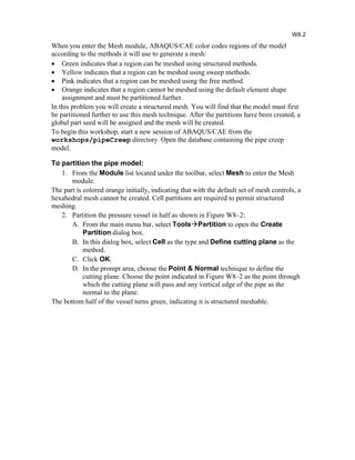 Workshop8 creep-mesh | PDF
