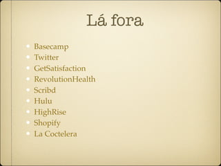 Workshop Ruby on Rails dia 1 ruby-pt