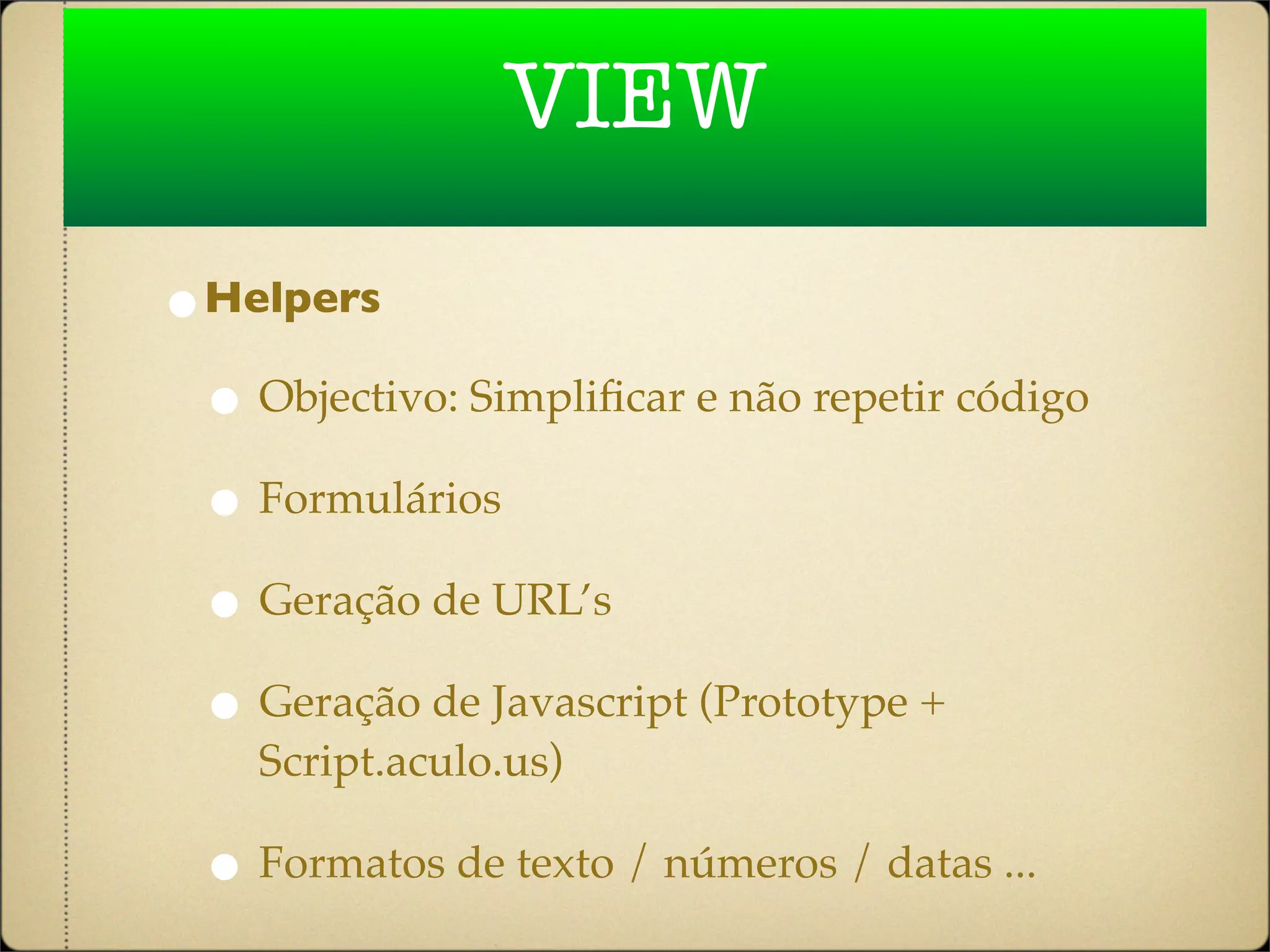 Workshop Ruby on Rails dia 2 ruby-pt