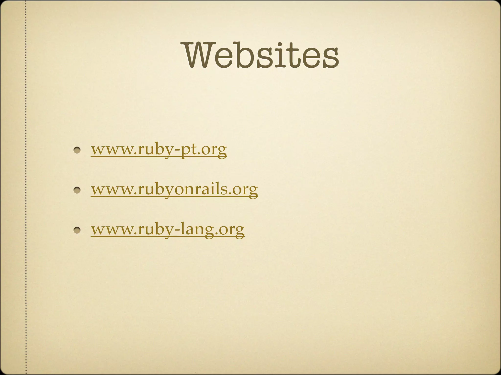 Workshop Ruby on Rails dia 2 ruby-pt