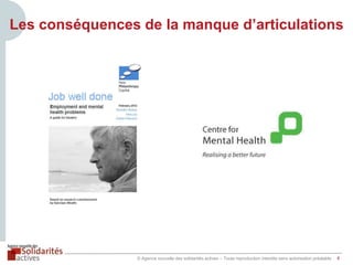Les conséquences de la manque d’articulations

© Agence nouvelle des solidarités actives – Toute reproduction interdite sans autorisation préalable

4

 