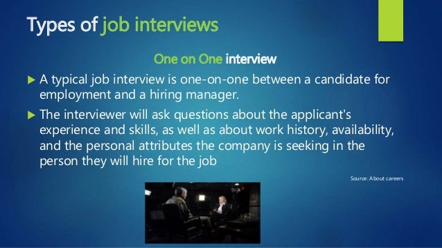 types of job interviews