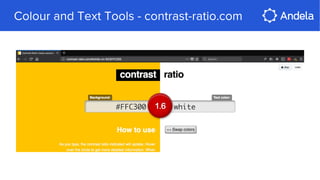 Colour and Text Tools - contrast-ratio.com
 
