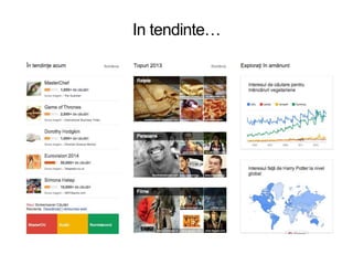 In tendinte…
 
