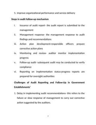 Effective Internal Audit Reporting and Follow-Up Mechanisms in ...