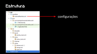 Estrutura
configurações
 