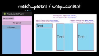 match_parent / wrap_content
 