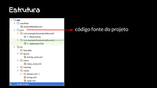 Estrutura
código fonte do projeto
 