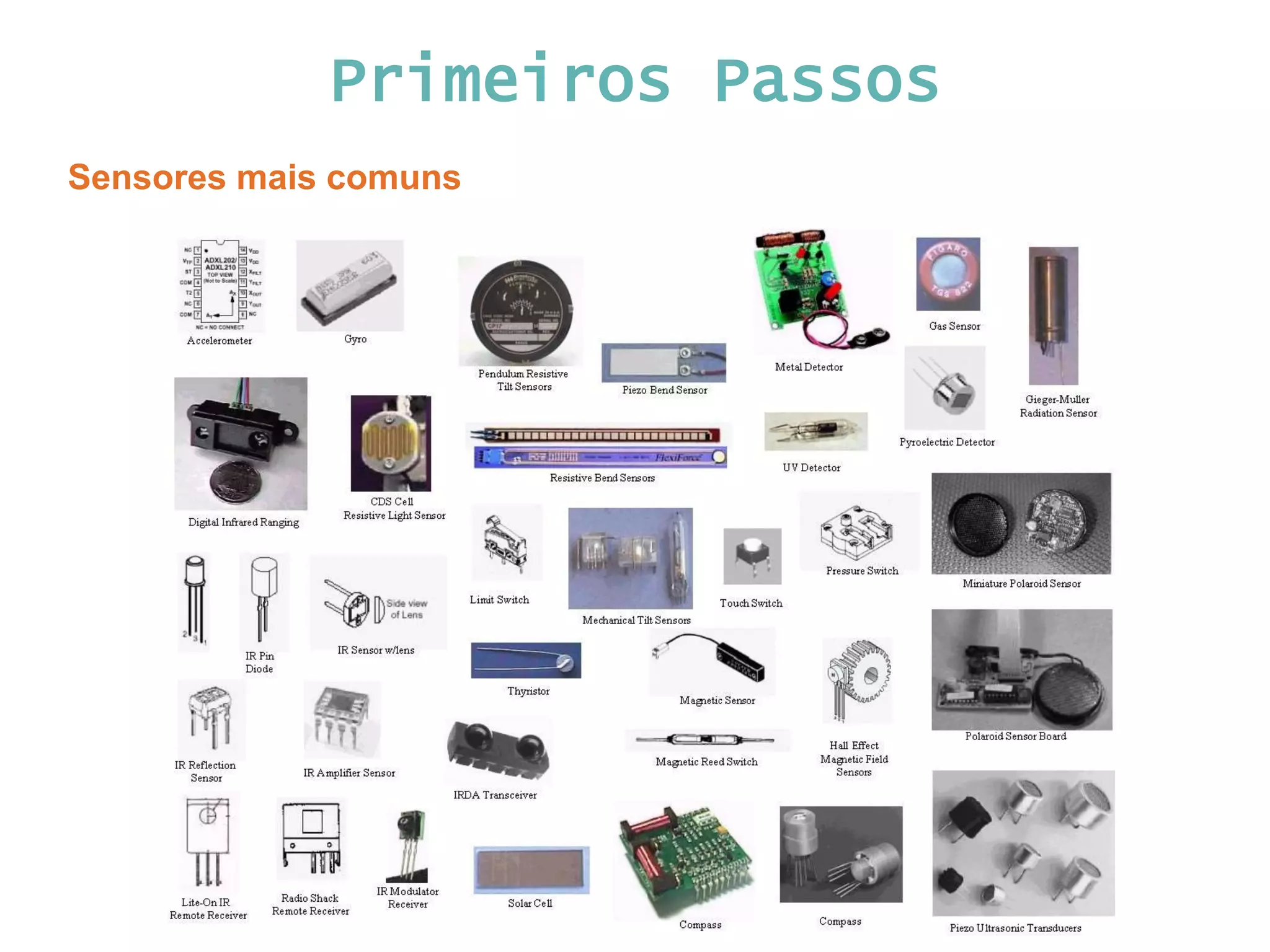 Primeiros Passos Sensores mais comuns 