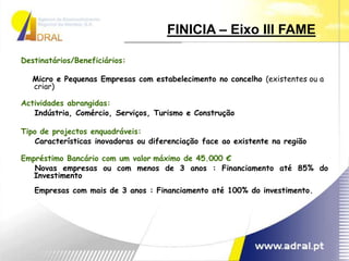  Prazo de Reembolso: 84 meses (7 Anos): com 24 meses de carência + 60 meses de amortizações