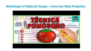 Workshop: A Tríade do Tempo – Como Ser Mais Produtivo
 