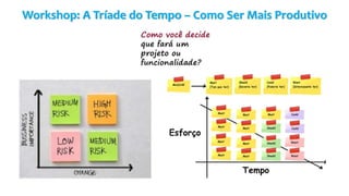 Workshop: A Tríade do Tempo – Como Ser Mais Produtivo
 
