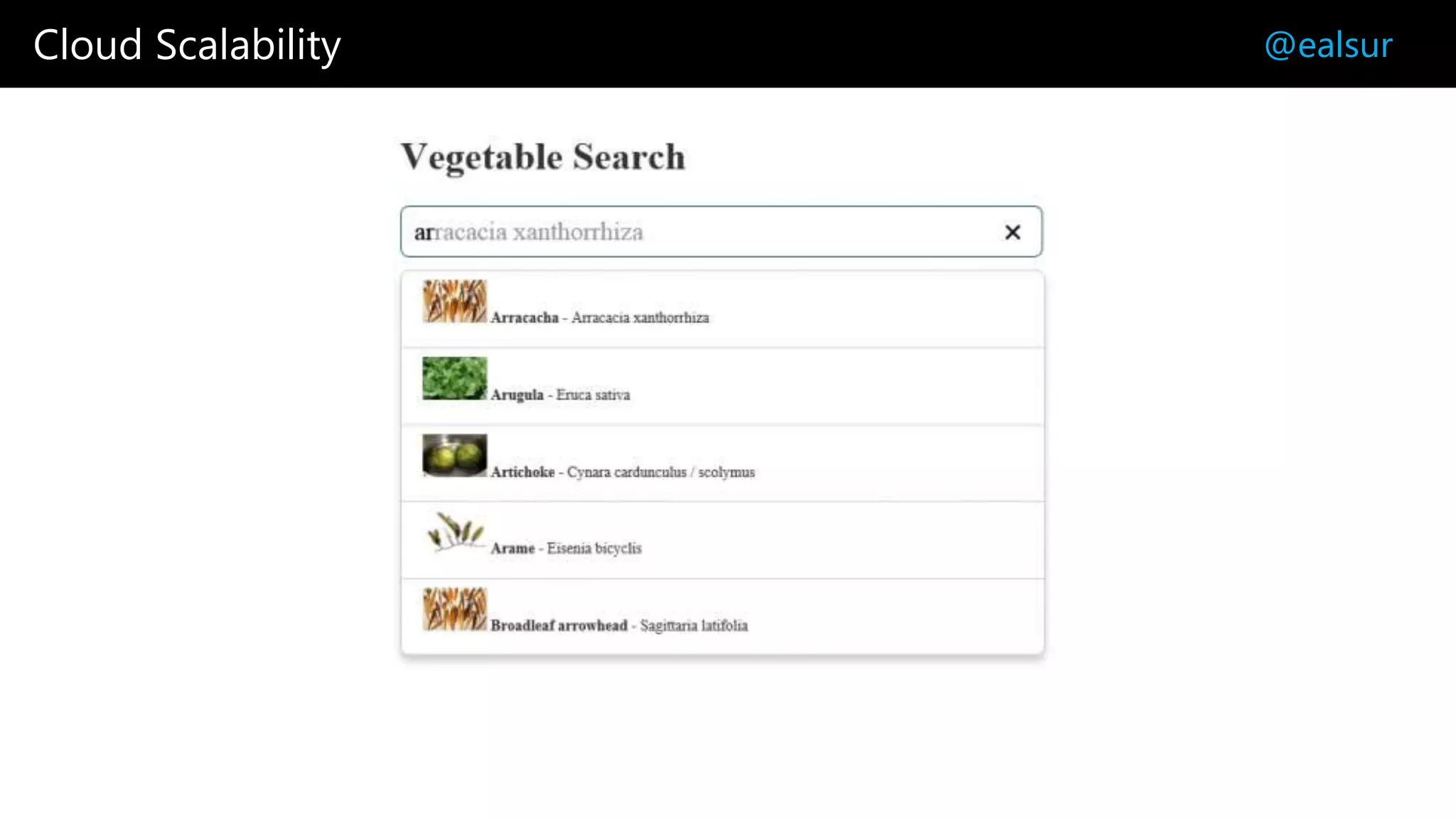 Cloud Scalability @ealsur
 