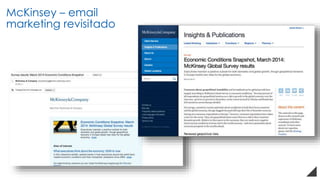 McKinsey – email
marketing revisitado
 