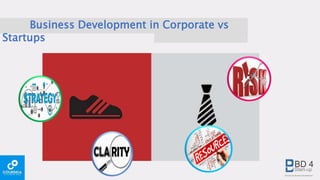 Business Development in Corporate vs
Startups
 