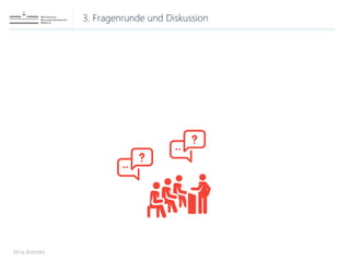 3. Fragenrunde und Diskussion
Nina Brendel
 