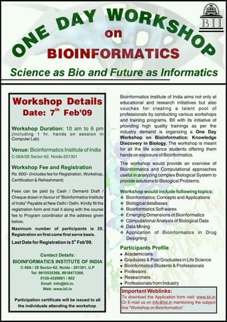 Workshop Bioinformatics