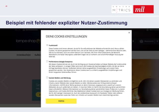 28
Beispiel mit fehlender expliziter Nutzer-Zustimmung
 