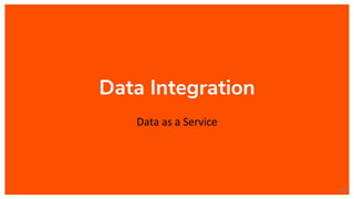 Data Integration
Data as a Service
115
 