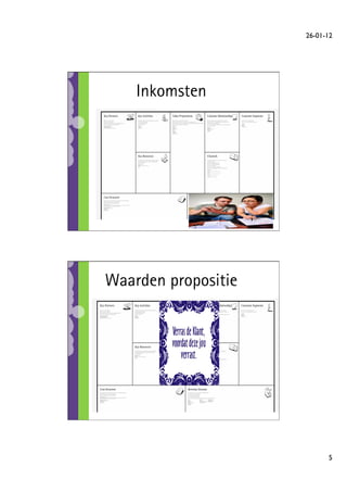 26-01-12	





    Inkomsten




Waarden propositie




                             5	

 