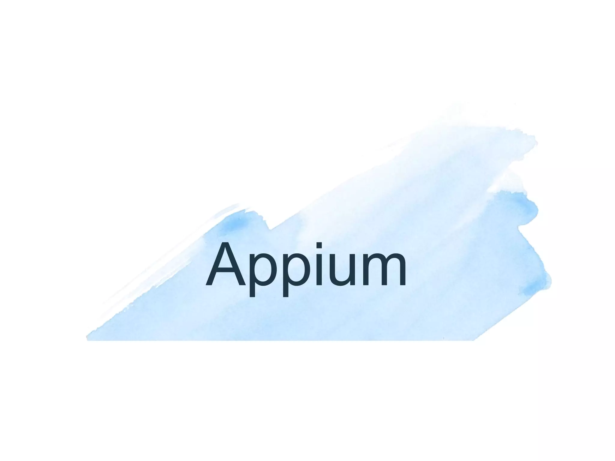 Appium
 