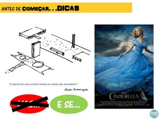 ANTES DE COMEÇAR. . .DICAS
MAS... E SE...
 
