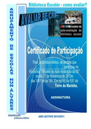 Workshop certificado participação