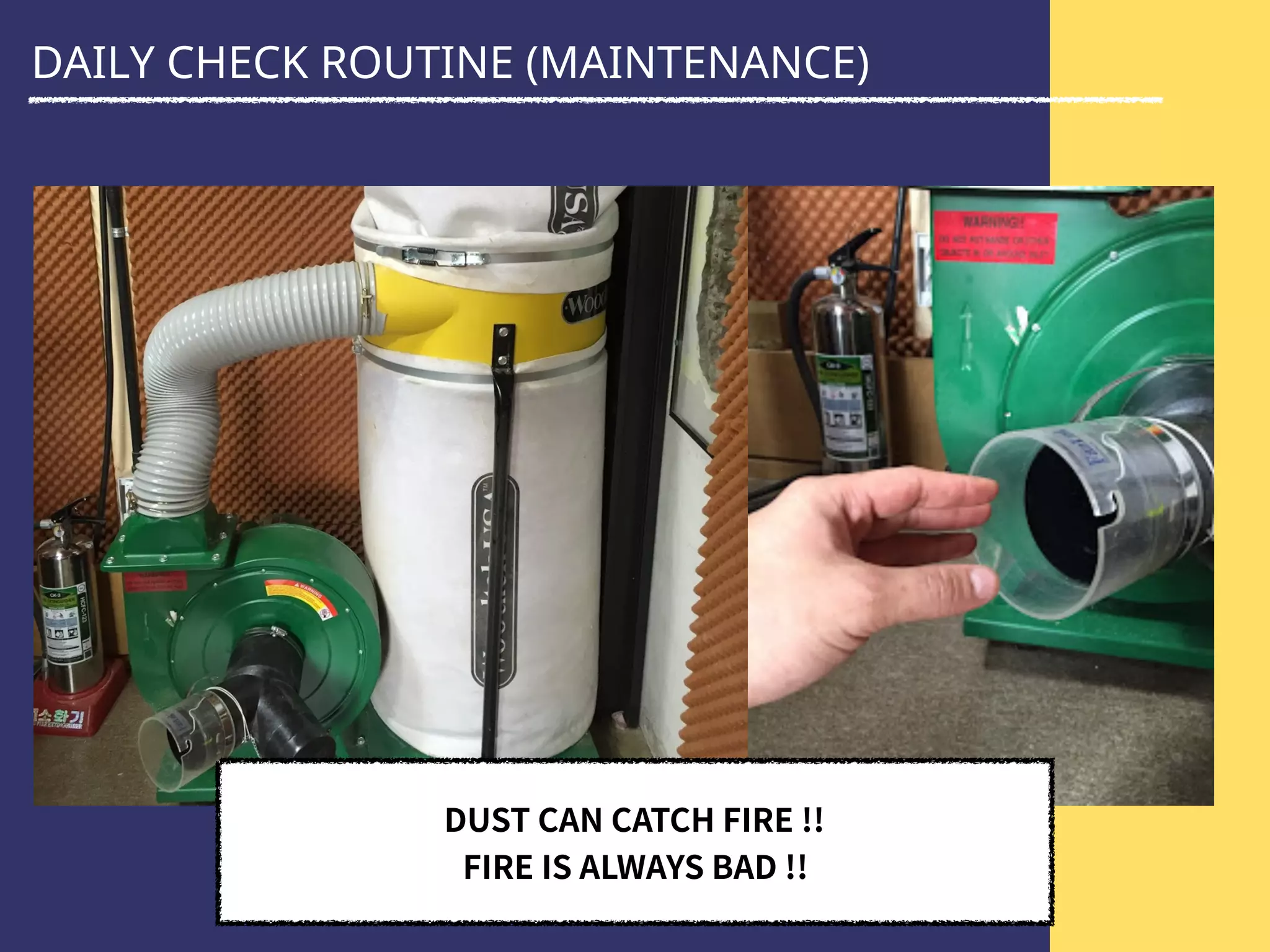 DAILY CHECK ROUTINE (MAINTENANCE)
 