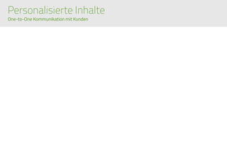 www.columbus-interactive.de
Personalisierte Inhalte
One-to-One Kommunikation mit Kunden
 