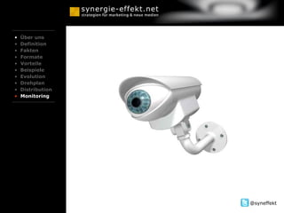 Über uns Definition Fakten Formate Vorteile Beispiele Evolution Drehplan Distribution Monitoring 