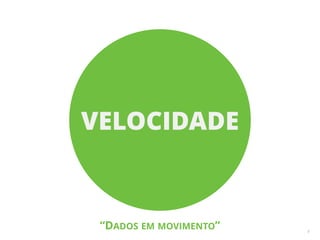 9
VELOCIDADE
“DADOS EM MOVIMENTO”
 