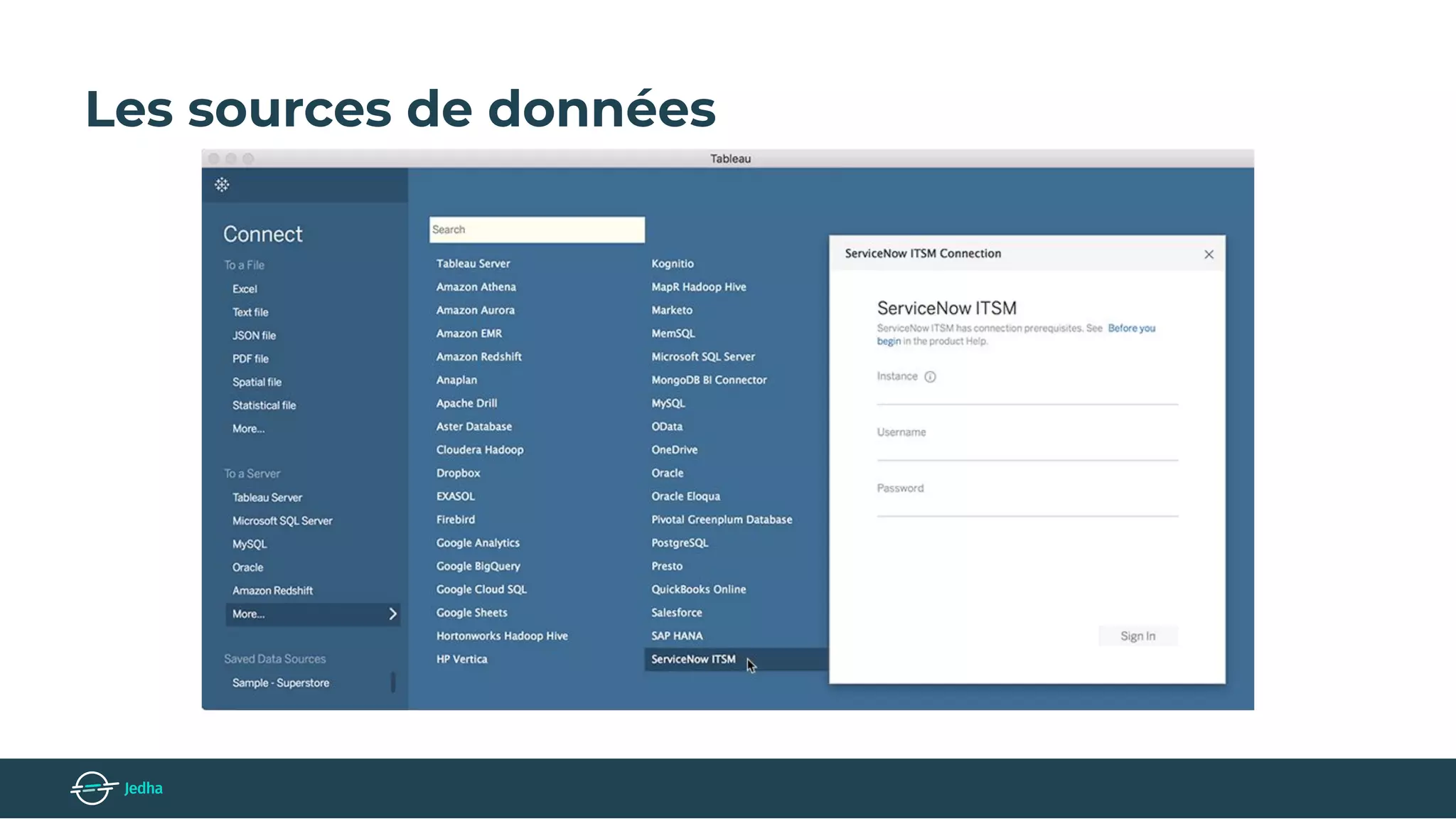 Les sources de données
 