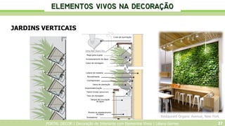 PORTAL DECOR | Decoração de Interiores com Elementos Vivos | Liliana Gomes 27
JARDINS VERTICAIS
Restaurant Organic Avenue,...