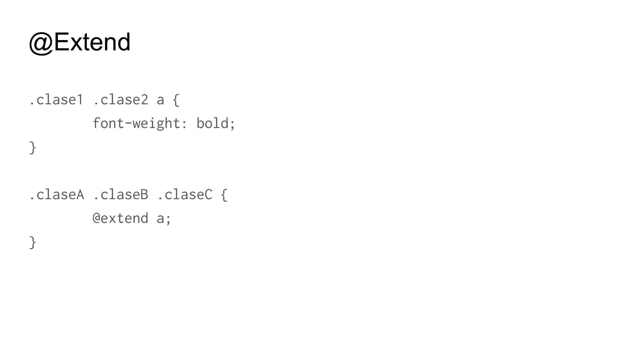 @Extend
BEWARE: you cannot @extend a class outside an @media
 