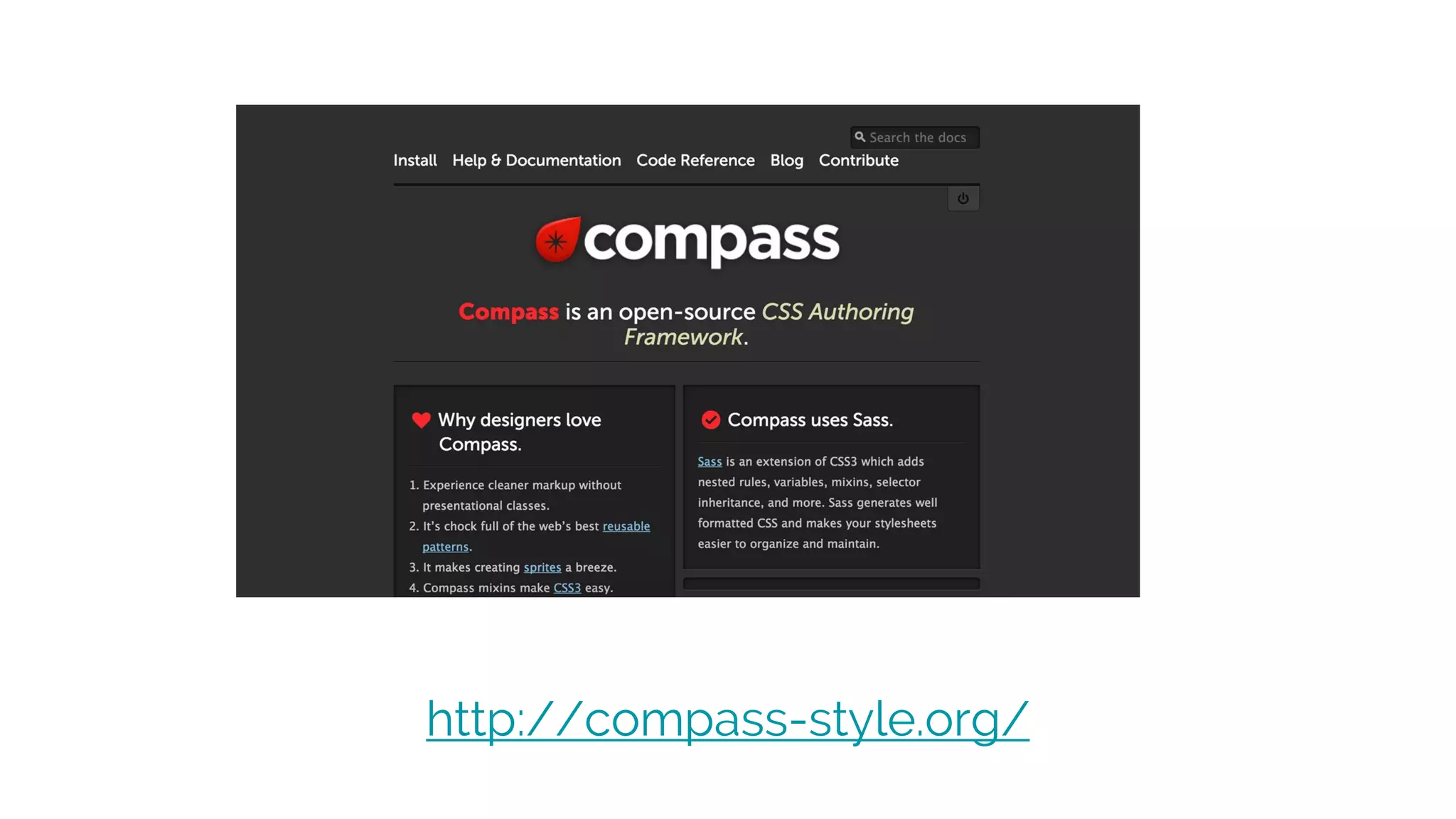 Referencias SASS
codepen.io/htmlboy/
http://librosweb.es/libro/sass
https://twitter.com/htmlboy
http://sass-lang.com/documentation/file.SASS_REFERENCE.html
http://sass-guidelin.es/es
http://sass-lang.com/guide
http://css2sass.herokuapp.com/
http://abookapart.com/products/sass-for-web-designers
https://www.manning.com/books/sass-and-compass-in-action
http://thesassway.com/news
http://sassnews.com/
Css-tricks.com/sass-vs-less
http://alistapart.com/article/why-sass
http://gist.io/4436524
 
