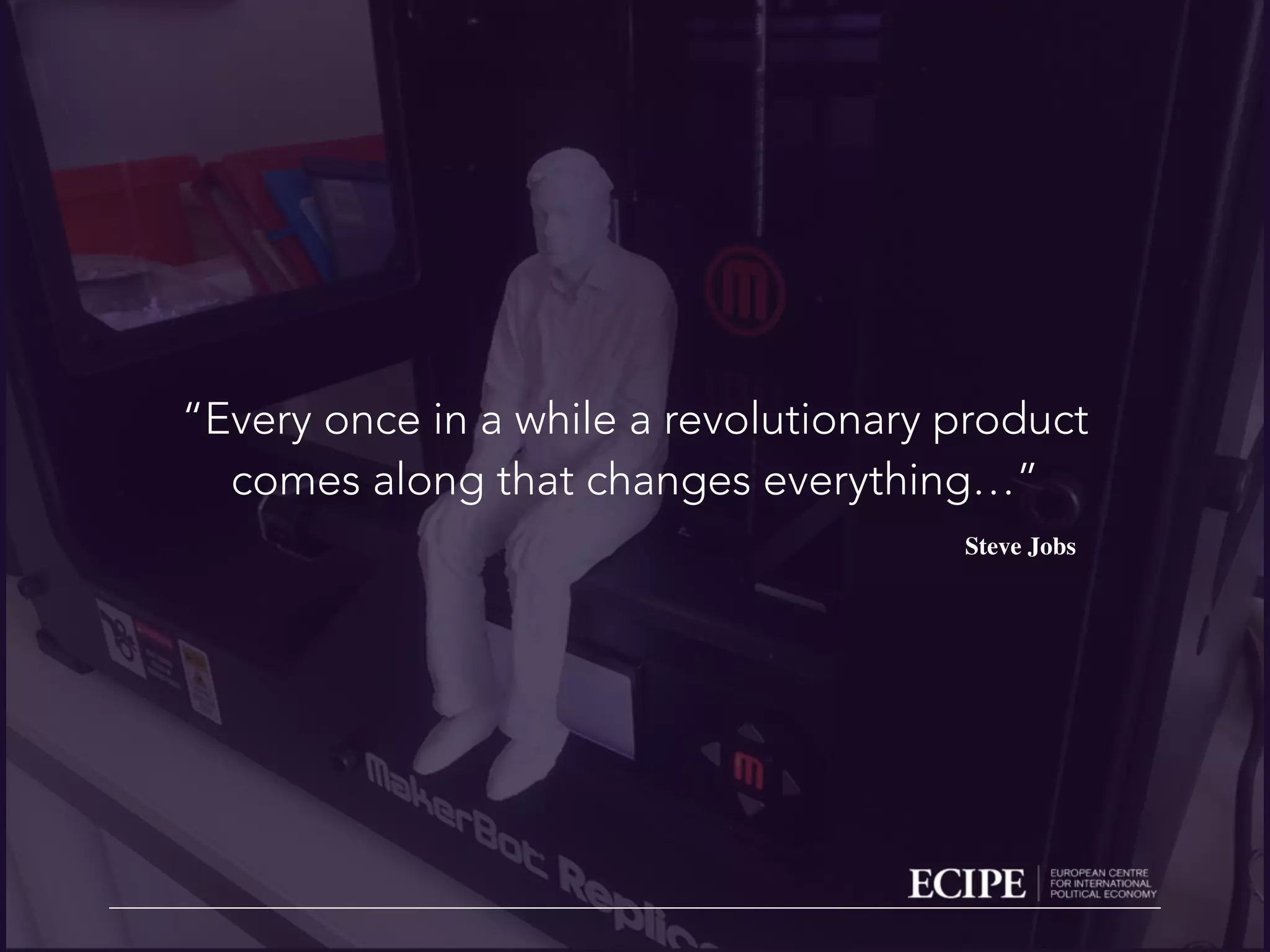 “Every once in a while a revolutionary product
comes along that changes everything…”
Steve Jobs
 