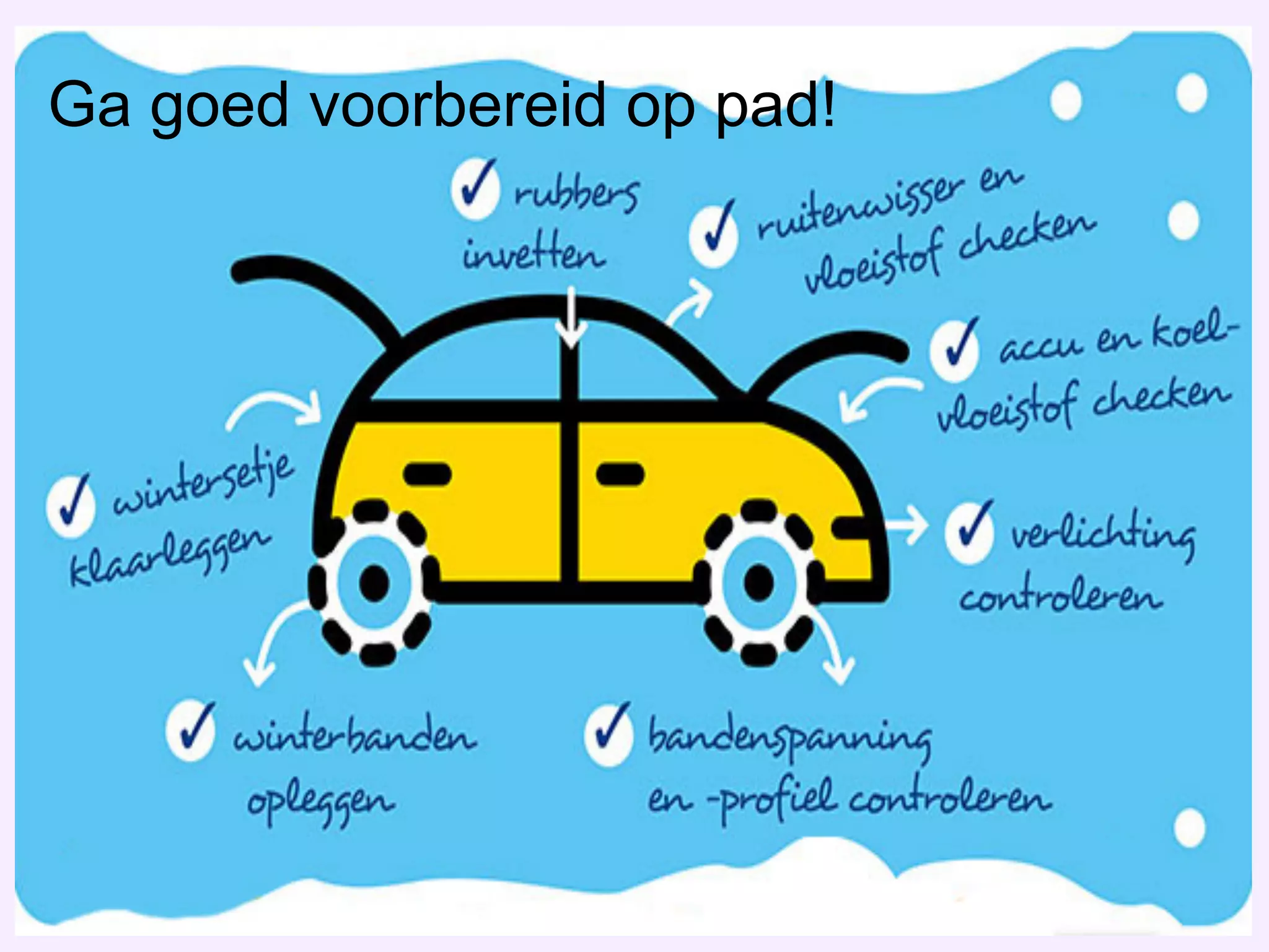 Ga goed voorbereid op pad!
 